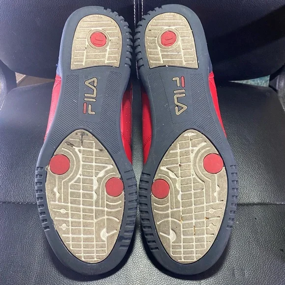 Fila Men's Bold Red Sneakers Size 10.5 - Picture 9 of 10